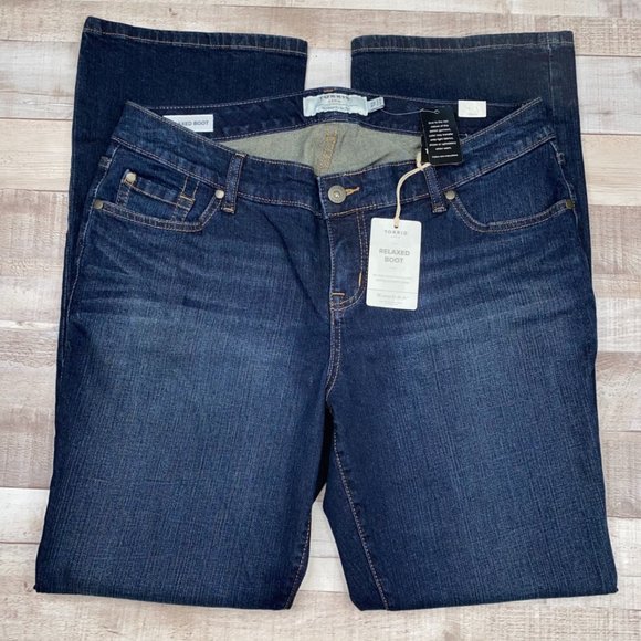 Torrid Relaxed Fit Mid Rise Bootcut Denim Jeans 12